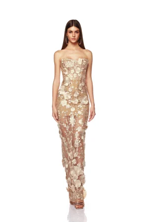 Jasmine Gold Dress