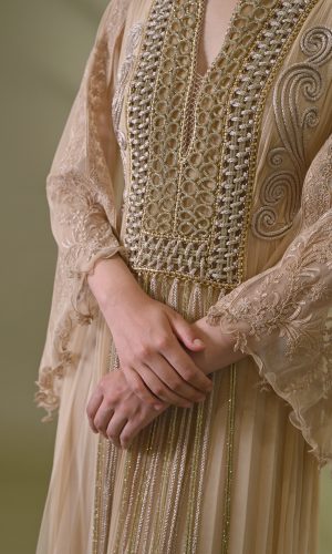 Alternative view of Beige Kaftan