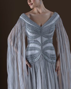 Alternative view of Light blue Kaftan