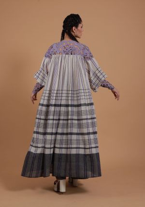 Alternative view of Grey/Purple Kaftan