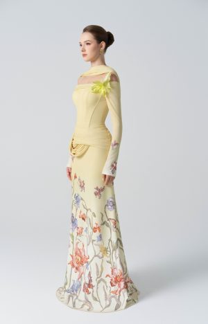 Alternative view of Yellow Off The Shoulder Dress