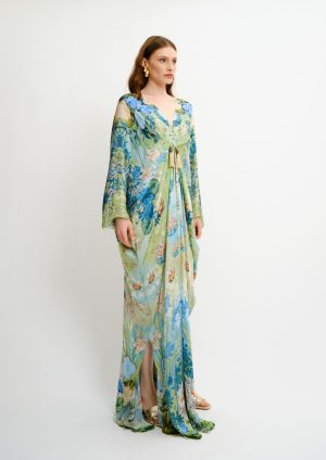 Alternative view of Floral Kaftan