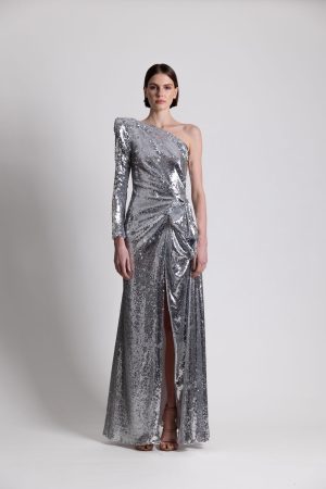 Silver Sequins Dress