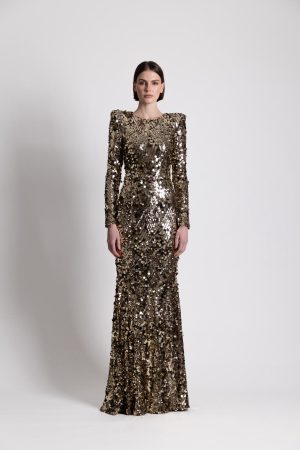 Gold Sequins Dress