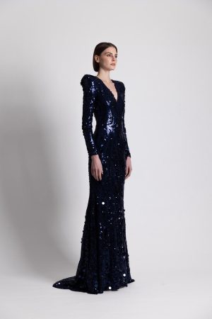 Alternative view of Navy Sequins Dress