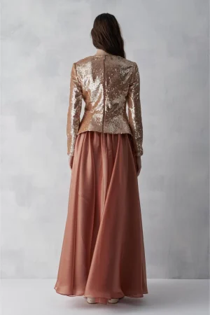 Alternative view of Sequin Blouse Skirt Organza Set