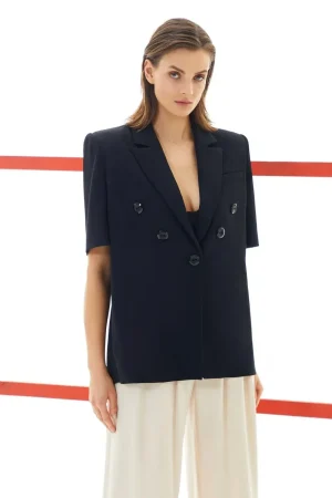 Black Short Sleeve Jacket