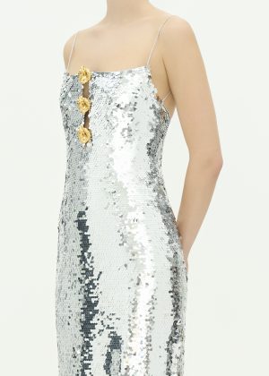 Alternative view of Vittoria Silver Gown