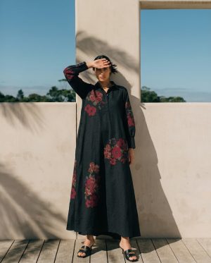 Black floral Kaftan
