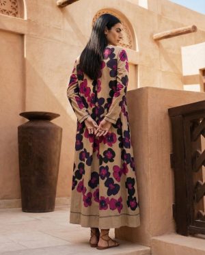 Alternative view of Purple/Pink Floral Kaftan