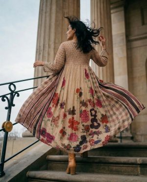 Alternative view of Fine Block Printed Kaftan