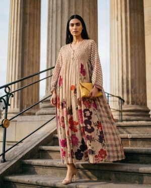 Fine Block Printed Kaftan