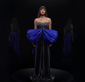 Jumpsuit with Blue Bow