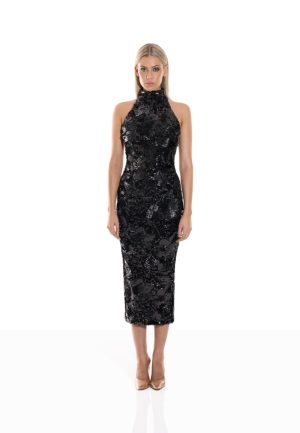 Florentine Sunset Black Dress