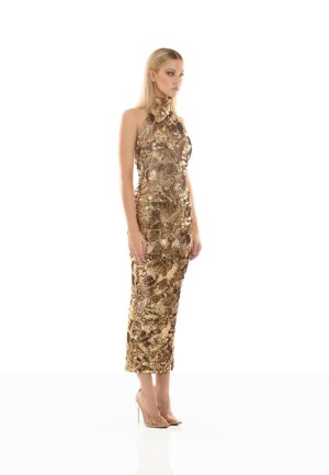 Alternative view of Florentine Sunset Gold Dress