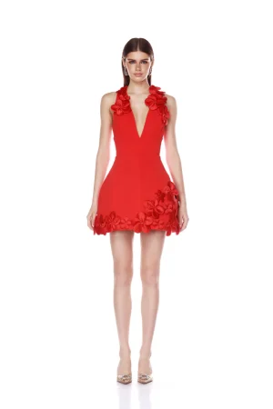 Estelle Red Mini Dress