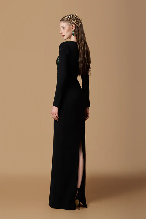 Black Crepe De Chine - Image 3