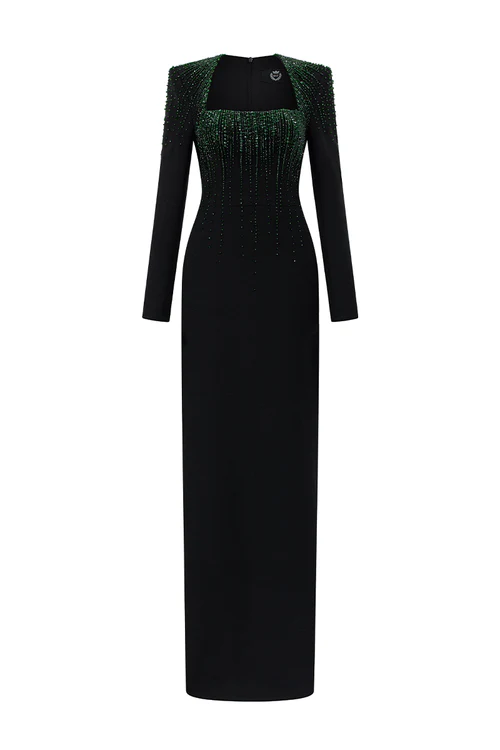 Black Crepe De Chine - Image 6