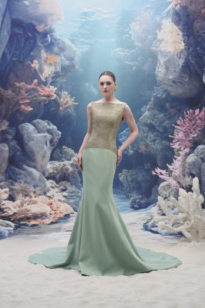 Alternative view of Opal Gown