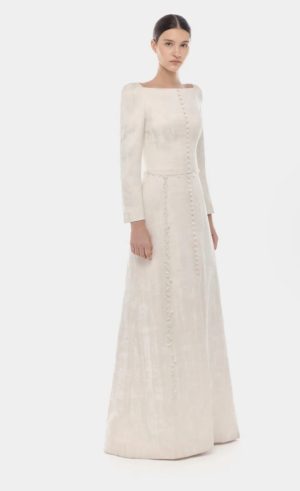 Alternative view of Ivory Brocade Split Dress