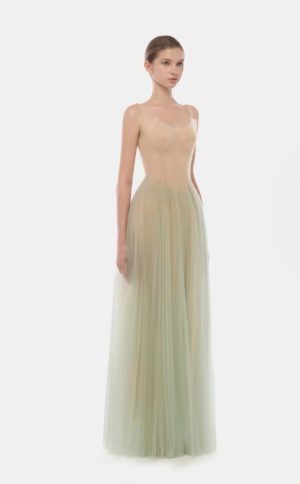 Mint Corset Tulle Dress