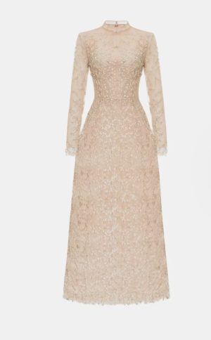 Alternative view of Pastel Mock Neck Long Dress