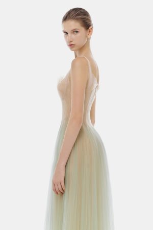 Mint Corset Tulle Dress - Image 5