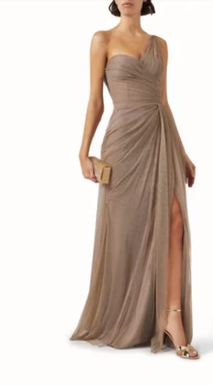 One-shoulder Draped Gown - Image 2