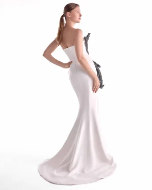 Sculpted Dual-Tone Gown - Image 3