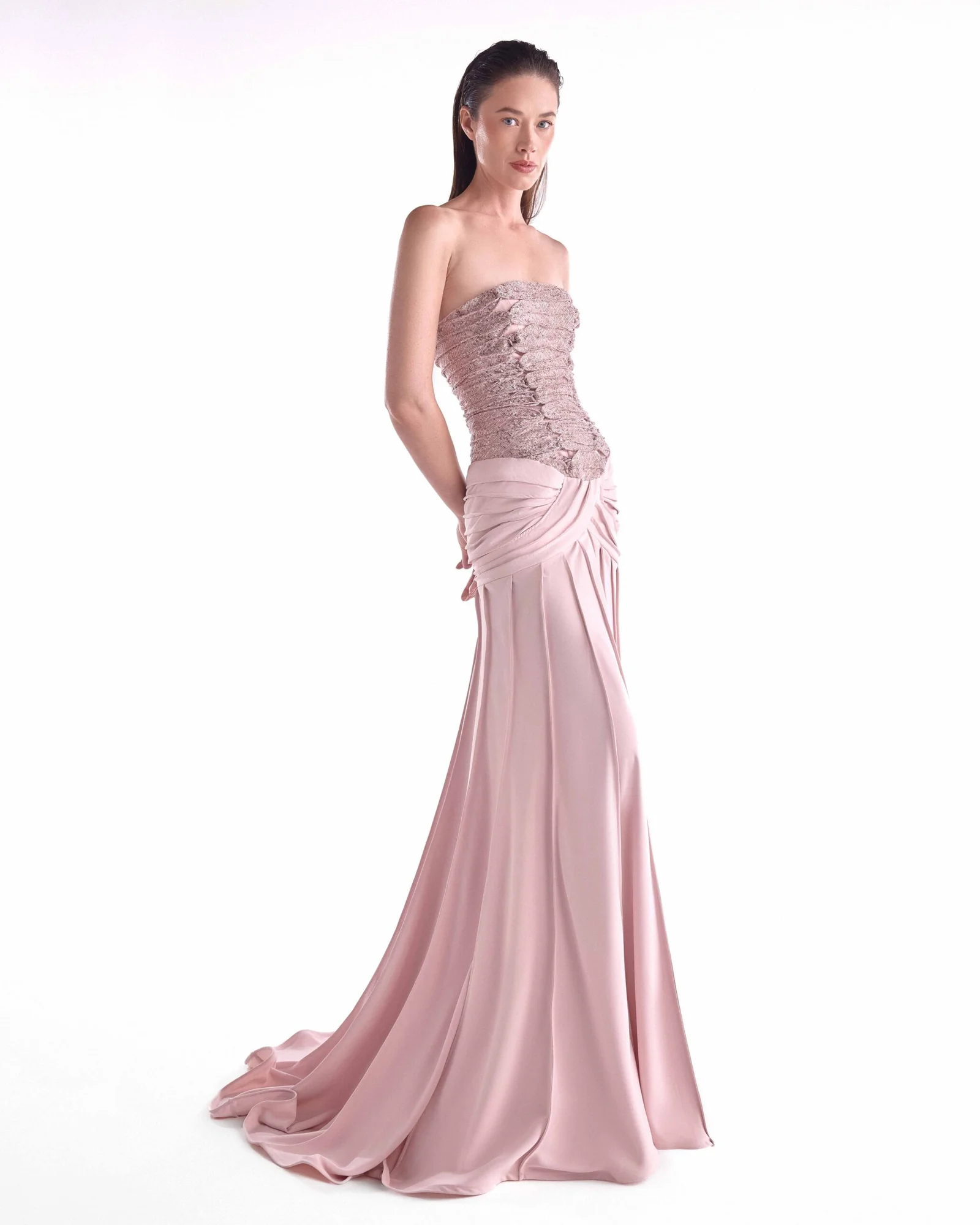 Soft Powder Pink Gown - Image 3