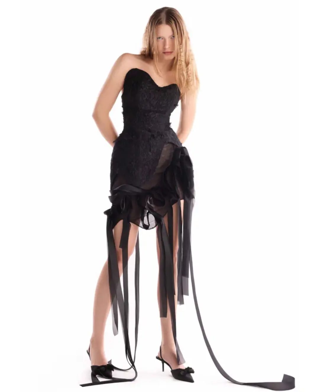 Elongated Organza Strips, Skirt - Image 3