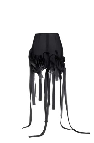 Alternative view of Elongated Organza Strips, Skirt