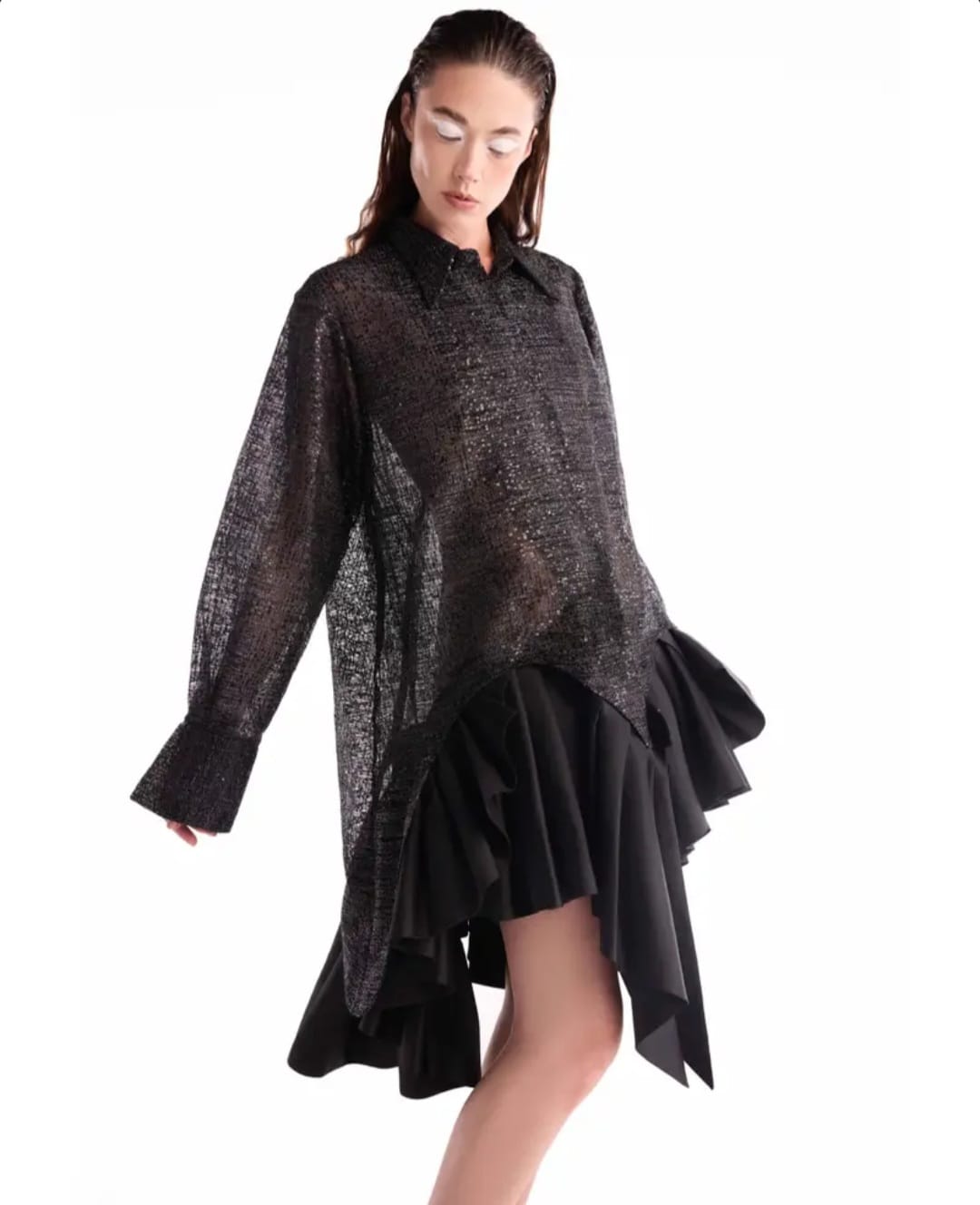 Chantilly Lace Shirt Dress