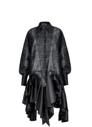 Chantilly Lace Shirt Dress - Image 6