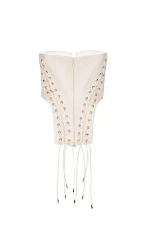 Modern Lace-Up Cream Corset