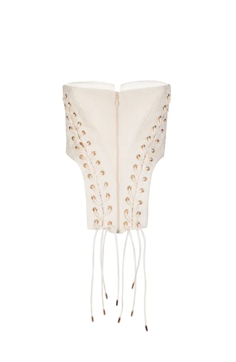 Modern Lace-Up Cream Corset