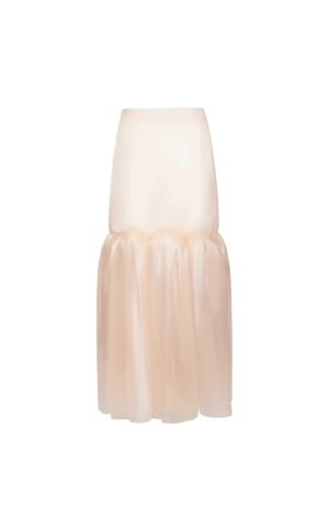 Clouded Hem, Fluid Organza Skirt - Image 7