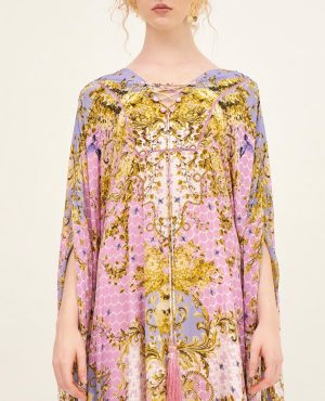 Alternative view of Fluid Pink Kaftan