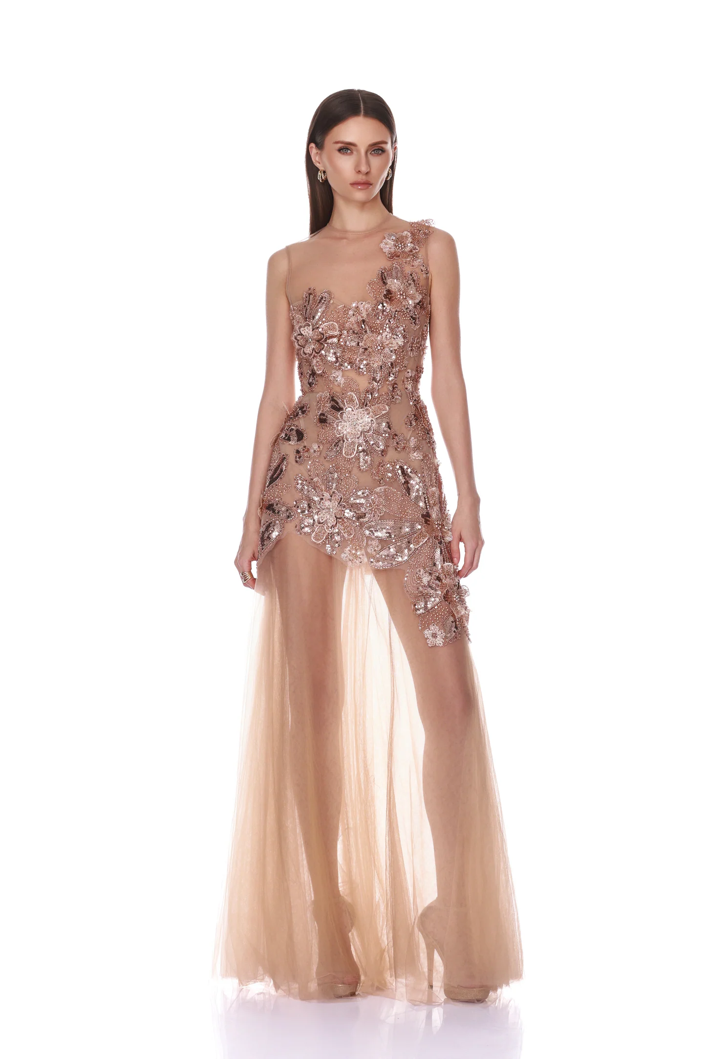 Layla Sequin Floral Dress - Image 4
