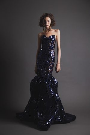 Thea Navy Gown - Image 2