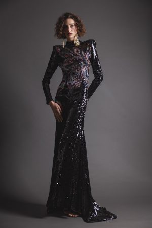 Eleanor Black Gown - Image 2