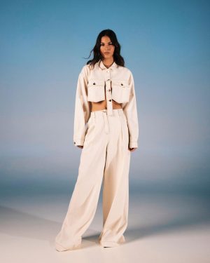 Alternative view of Wide Denim Pants