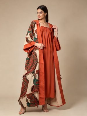Alternative view of Orange Set Hoodie Dress