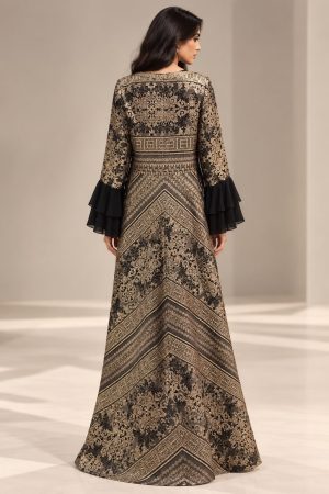 Alternative view of Black & Gold Dress