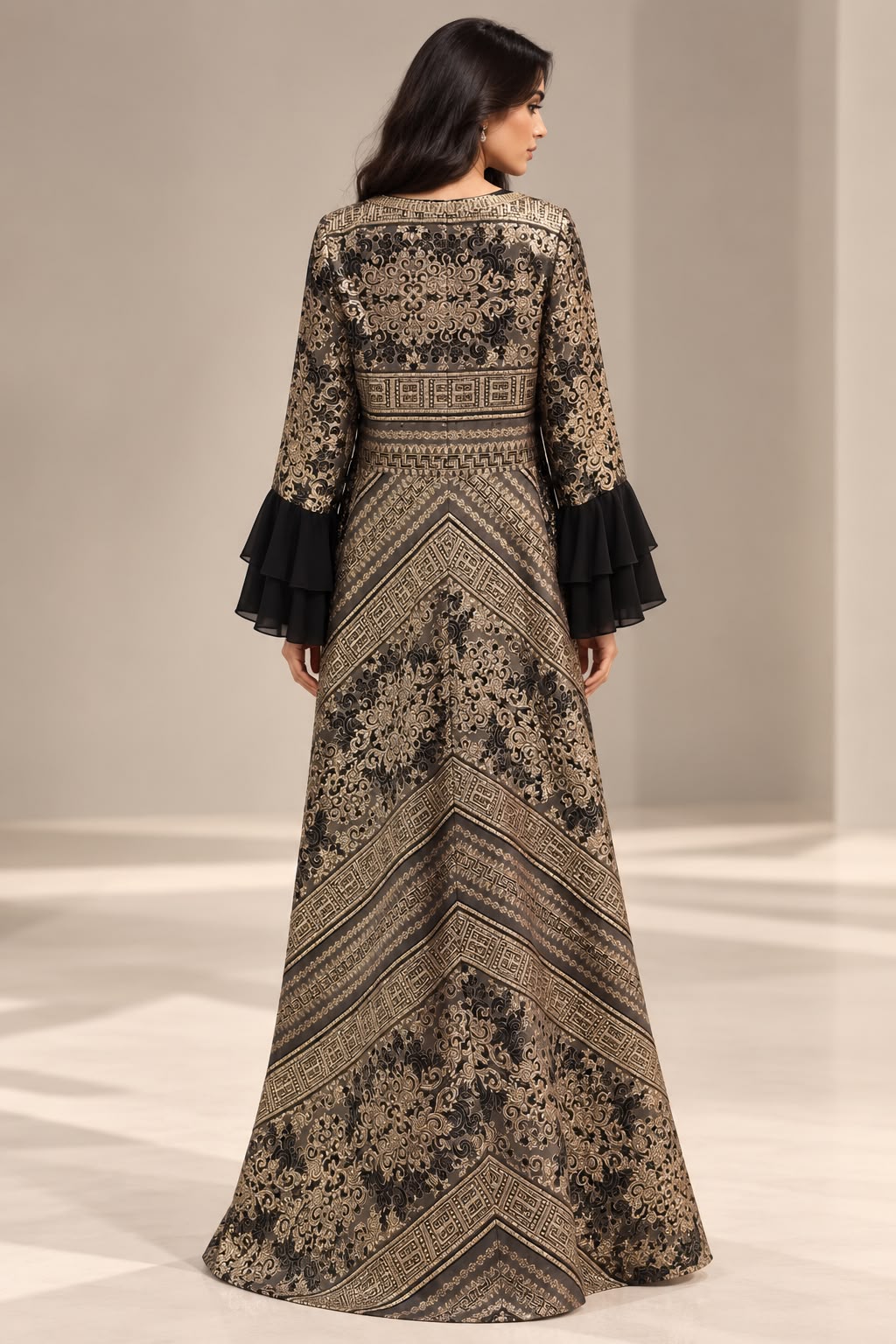 Black & Gold Dress - Image 2
