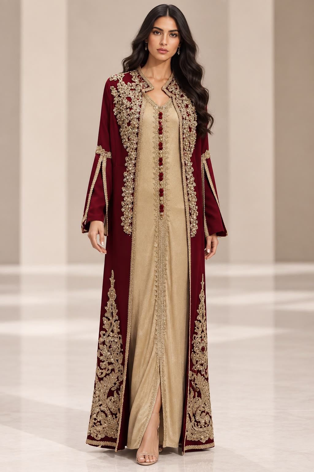 Maroon Dress