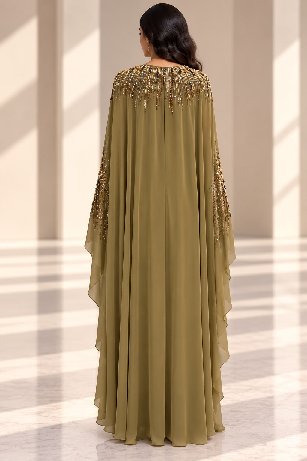 Olive Green Dress - Image 2