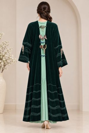 Alternative view of Emerald Green Kaftan