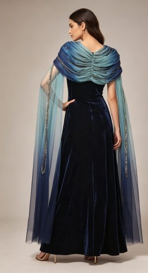 Alternative view of Velvet Blue Dress