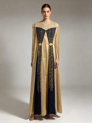 Blue/Gold Sequins Dress